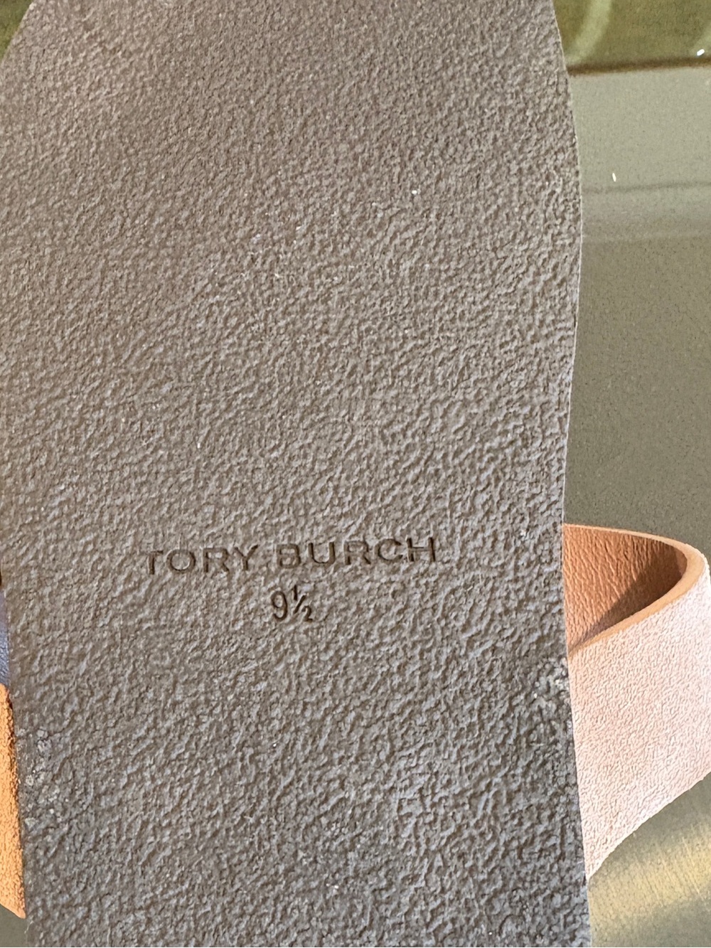 Tory Burch Mellow T-Strap Sandal Size 9.5 Suede Malva / Avola Pink Color - Picture 13 of 14